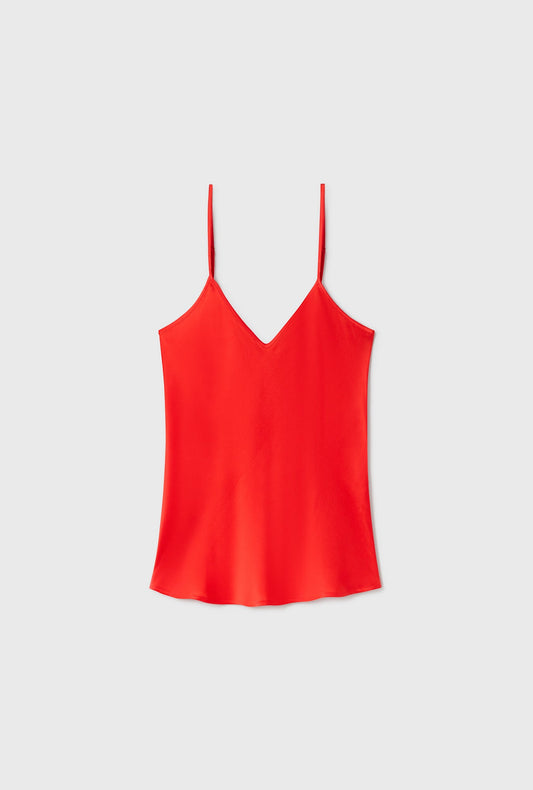 Silk Laundry Bias Cut Cami (Geranium)