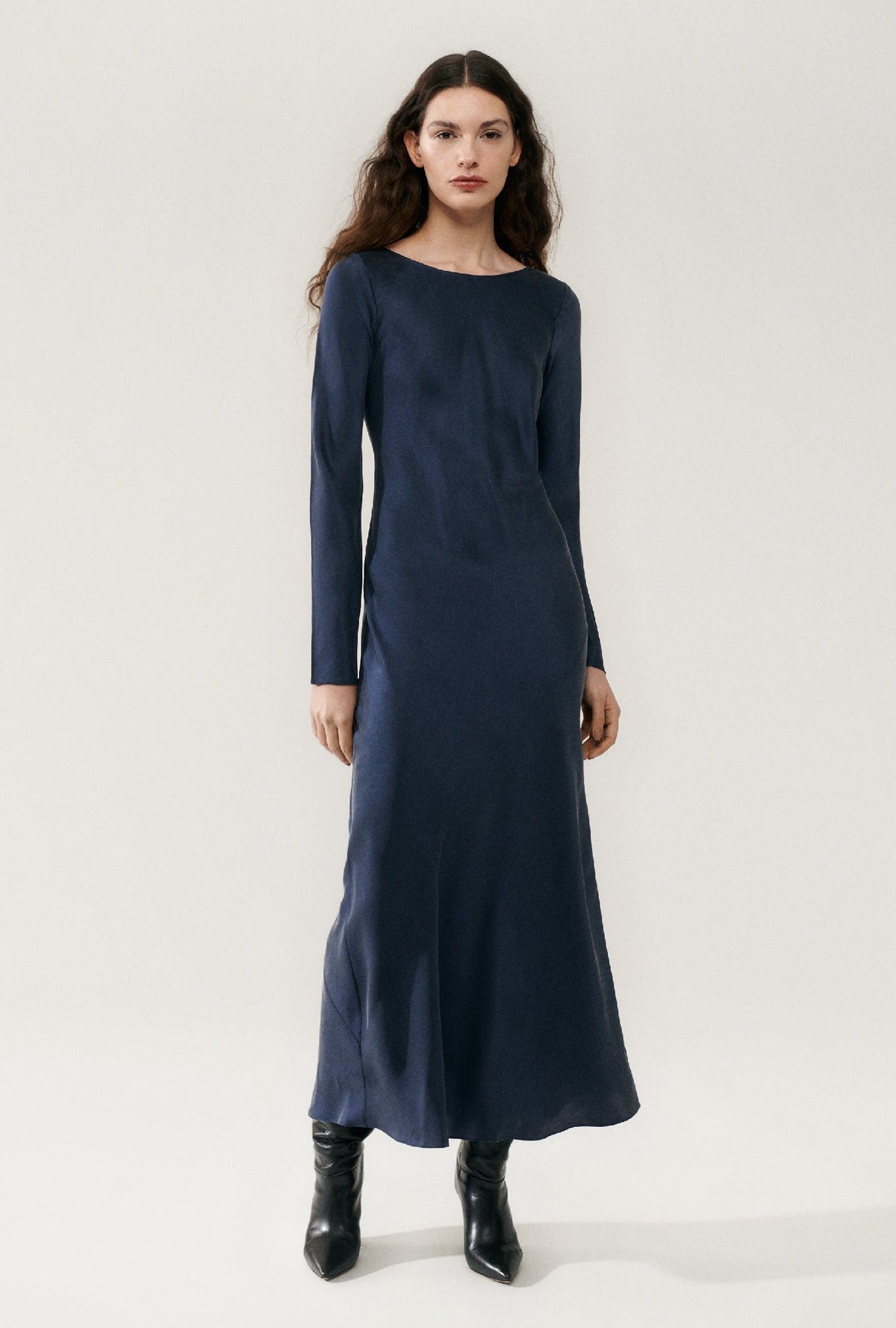 Silk Laundry Sienna Dress (Midnight)