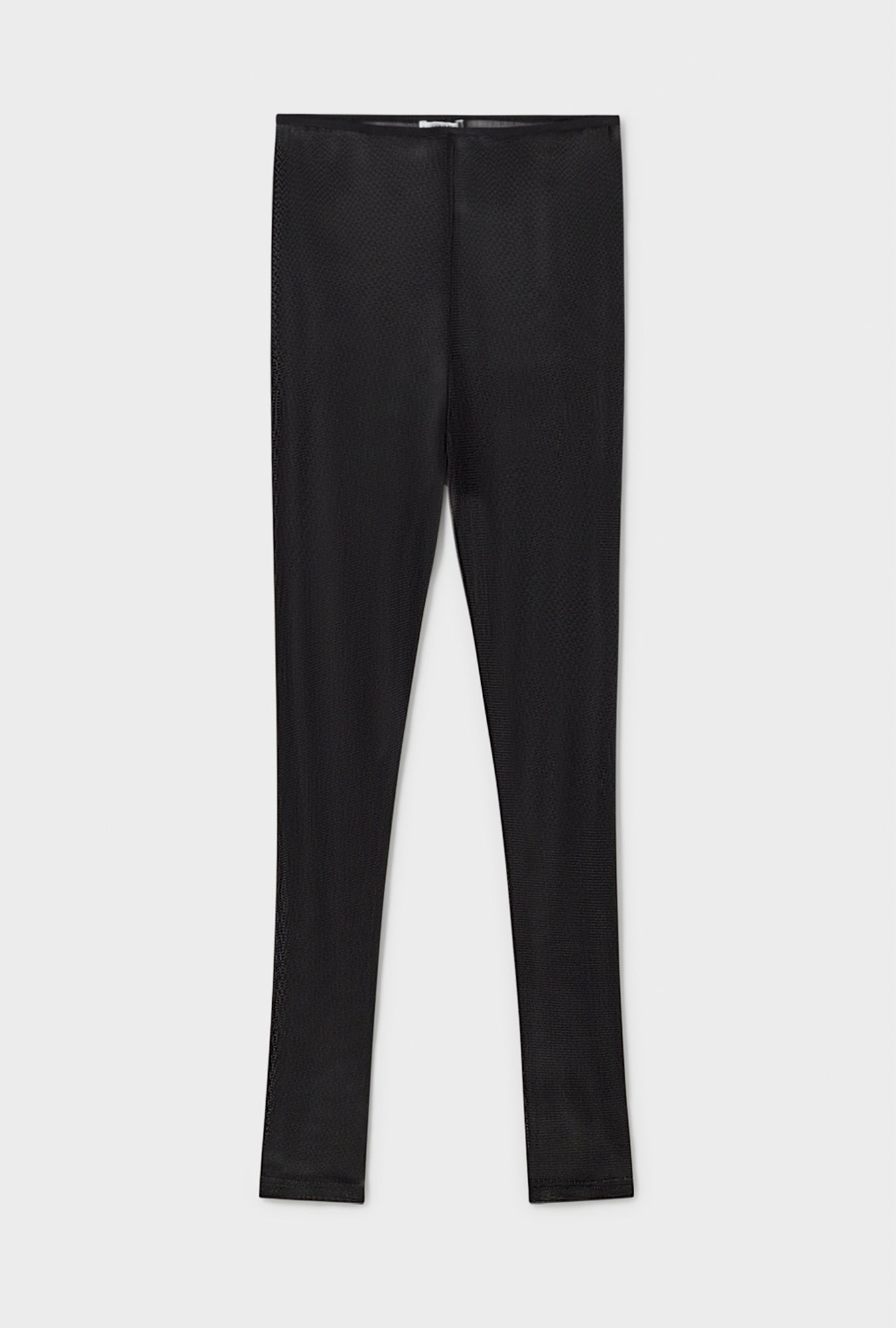 Silk Laundry Mesh Leggings (Black)