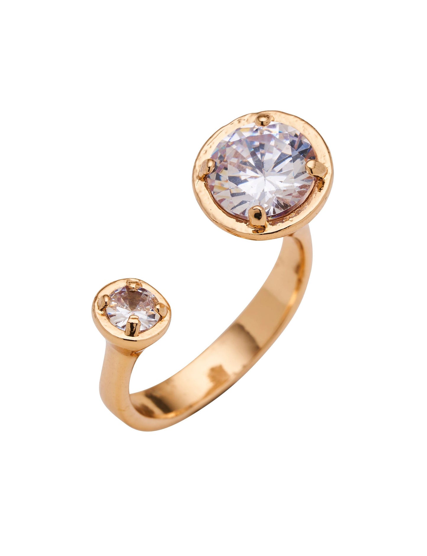 Amelie Collection DUO CRYSTAL STONE SET RING (Print)
