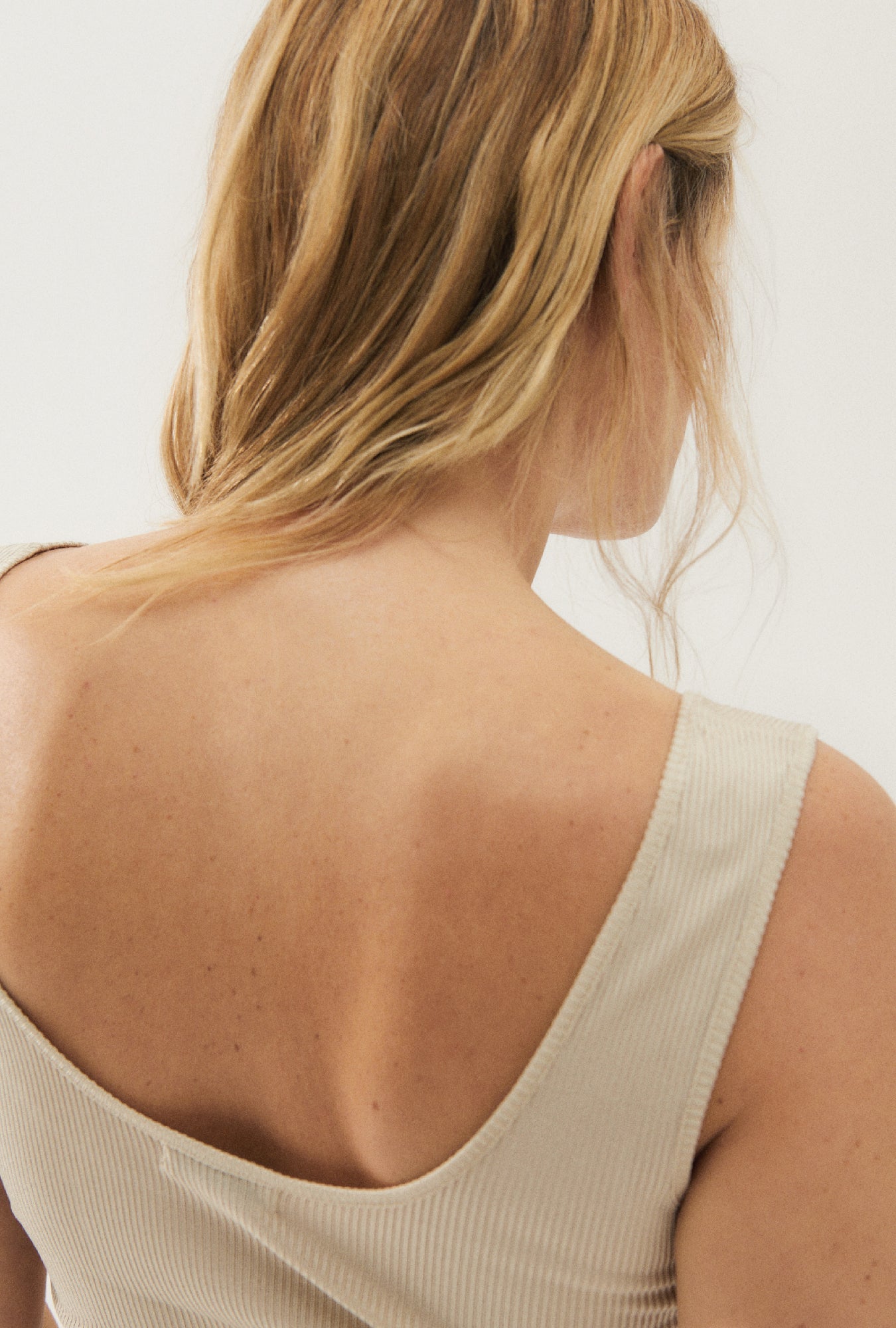 Silk Laundry Ribbed Tank (Hazelnut)