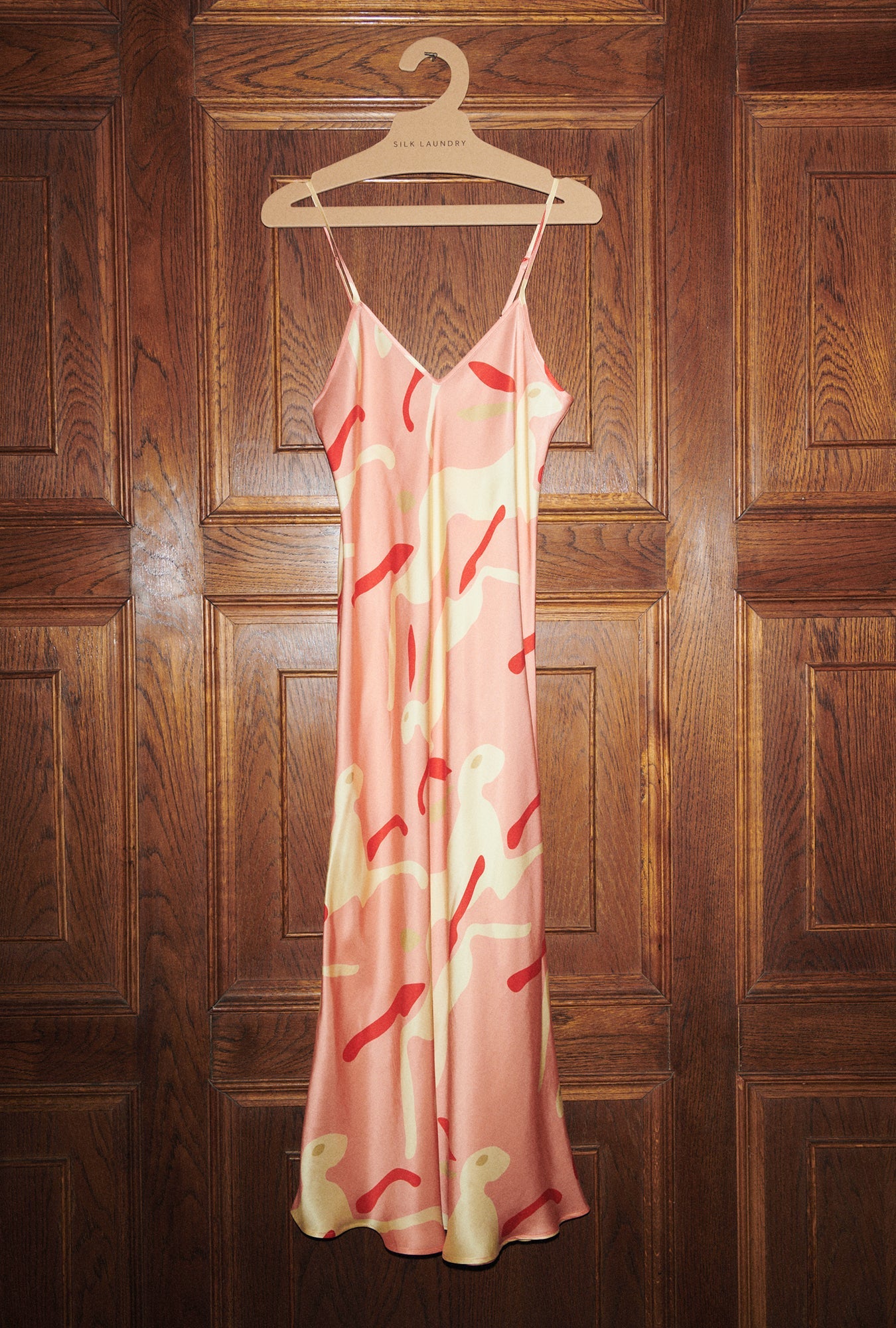 Silk Laundry 90s Slip Dress (Rabbit Amaranth)