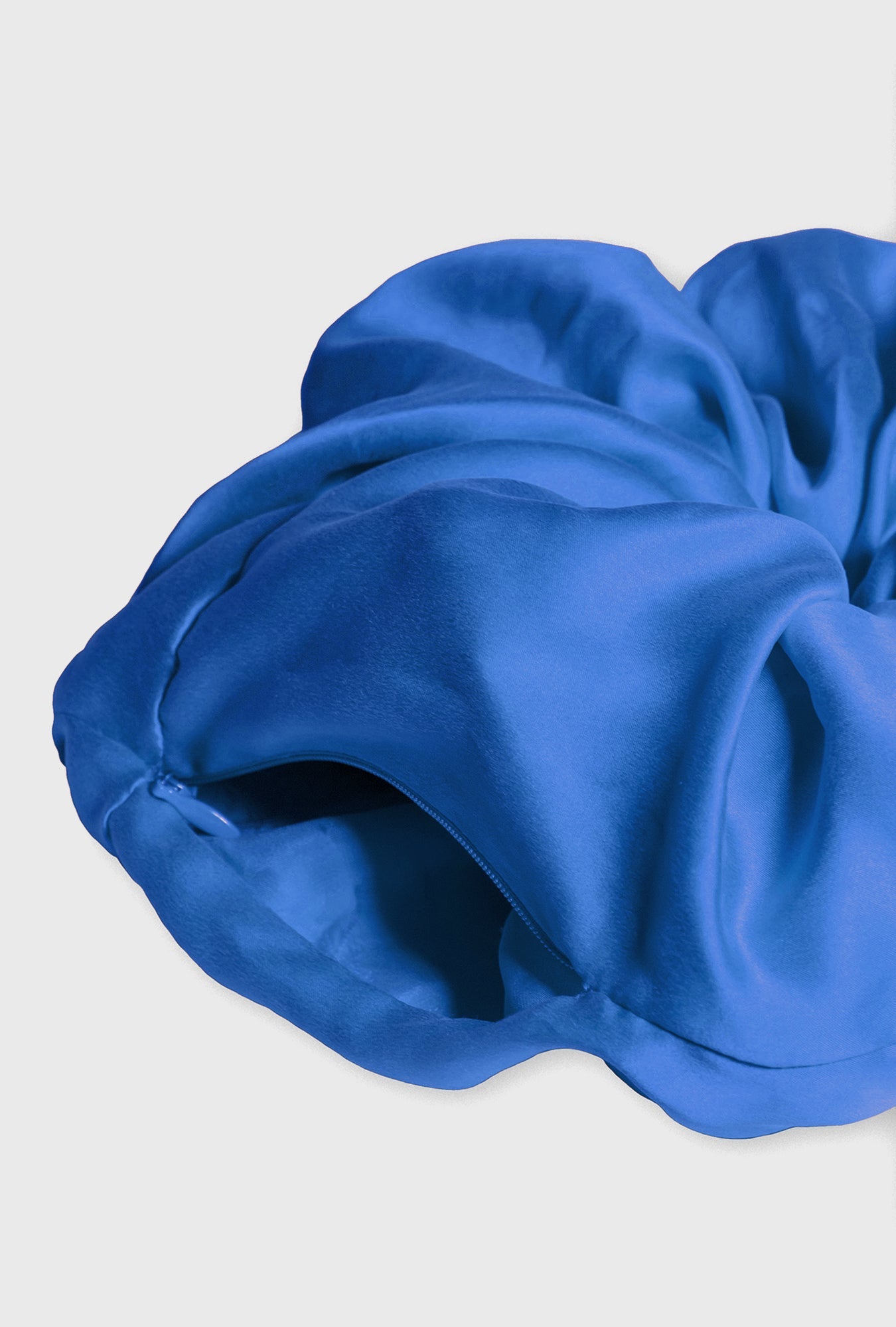 Image of Hair Accessories. Product name - Secret Scrunchie Wedgwood in Wedgwood colour by brand - Silk Laundry