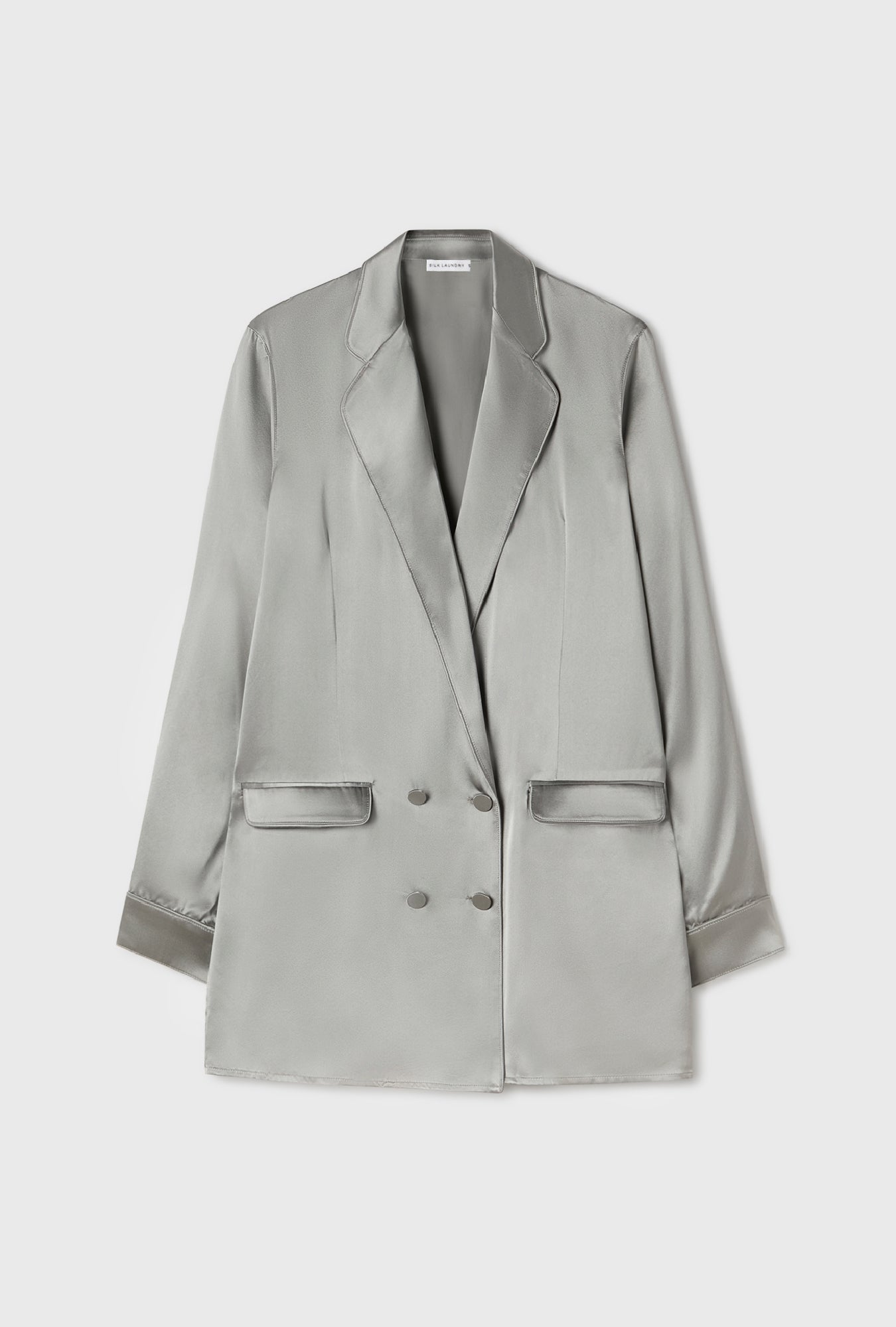 Silk Laundry Relaxed Blazer (Moon)