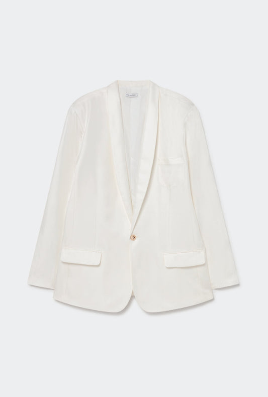 Silk Laundry Twill Miami Blazer (White)