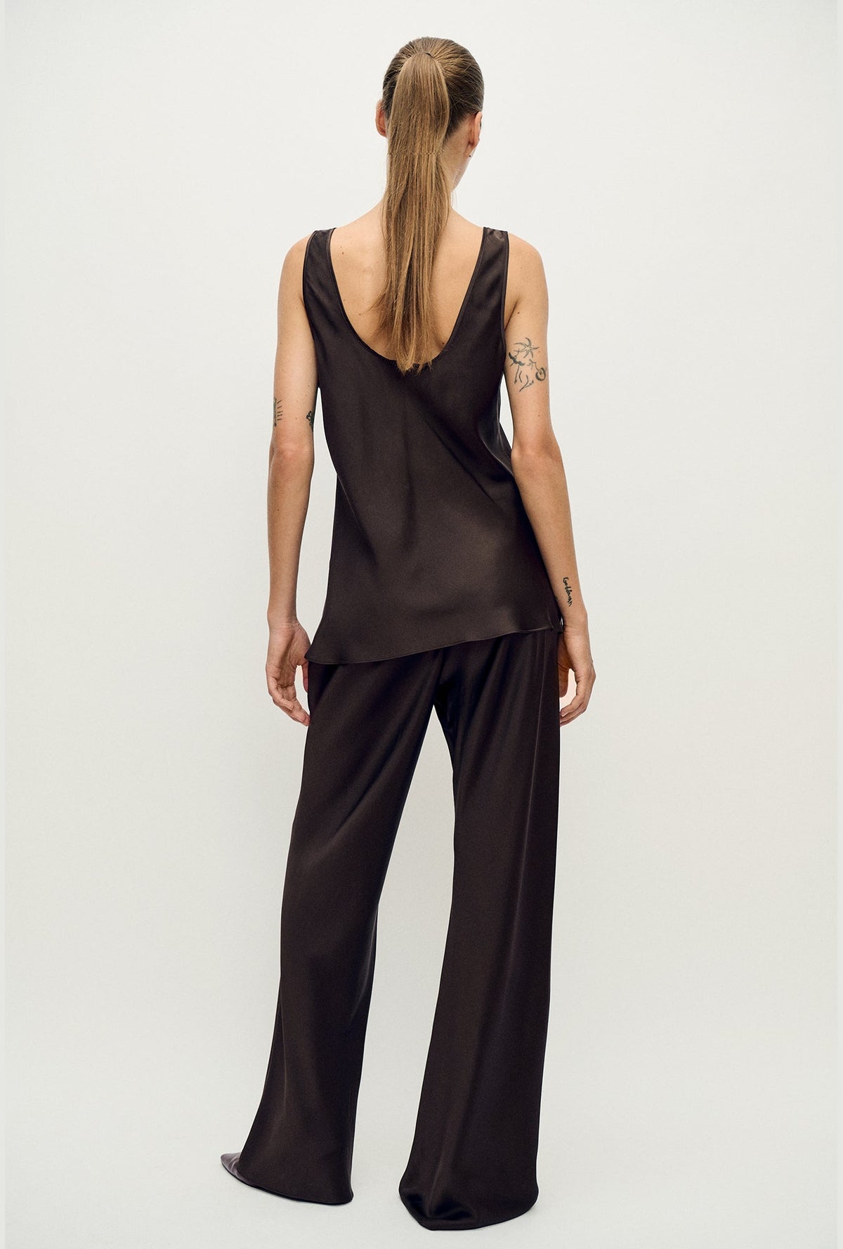 Silk Laundry Bias Cut Pants (Mantis)