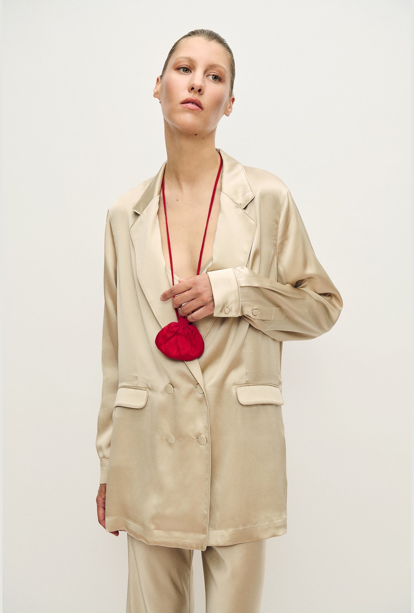 Silk Laundry Relaxed Blazer (Hazelnut)