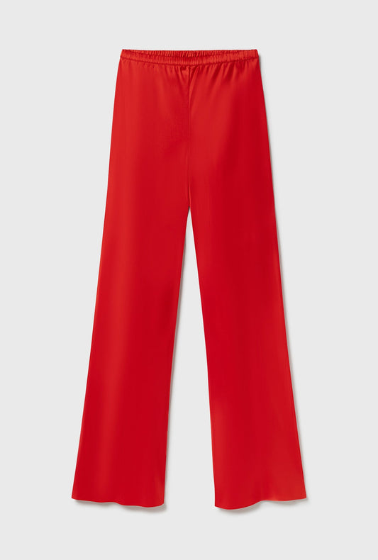 Silk Laundry Bias Cut Pants (Geranium)