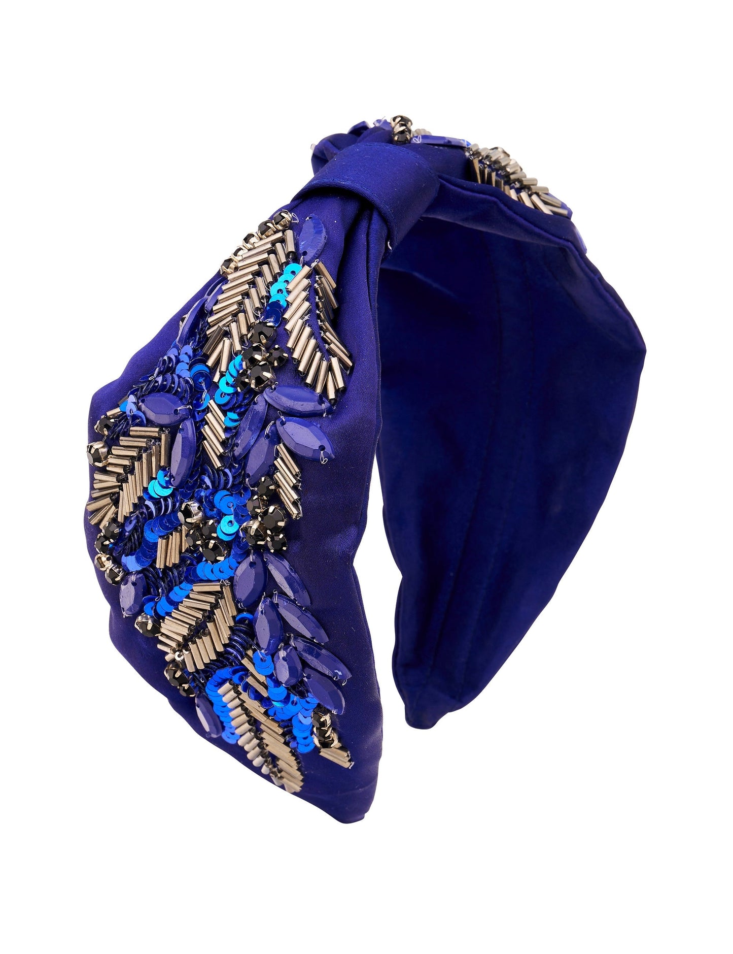 GROUP48 SATIN FEATHER SOFT FORM HEADBAND (Print)