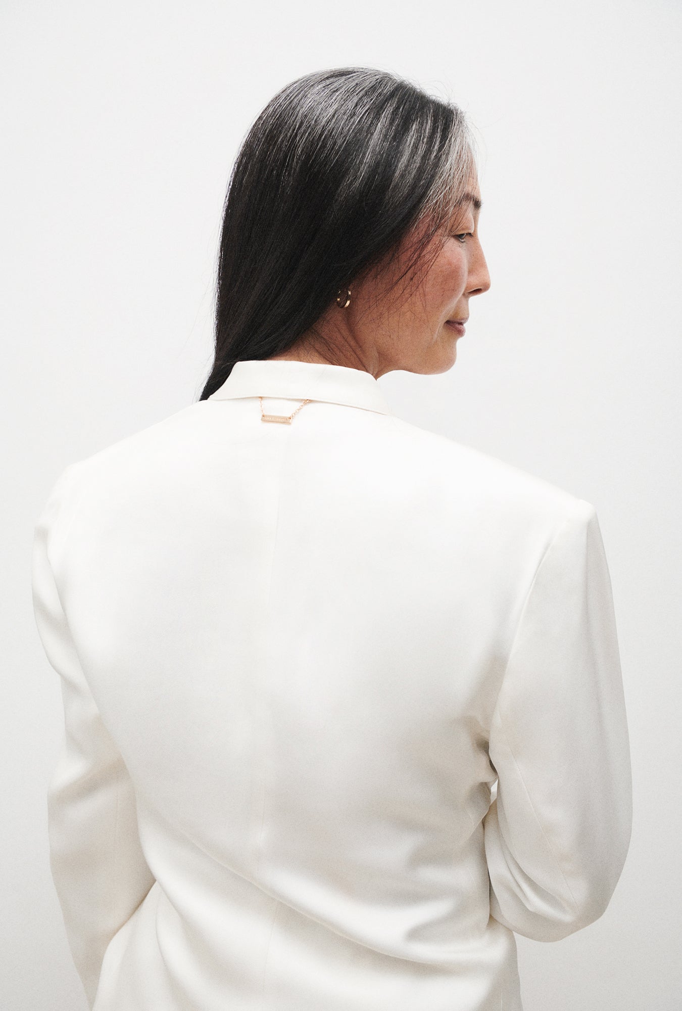 Silk Laundry Twill Miami Blazer (White)
