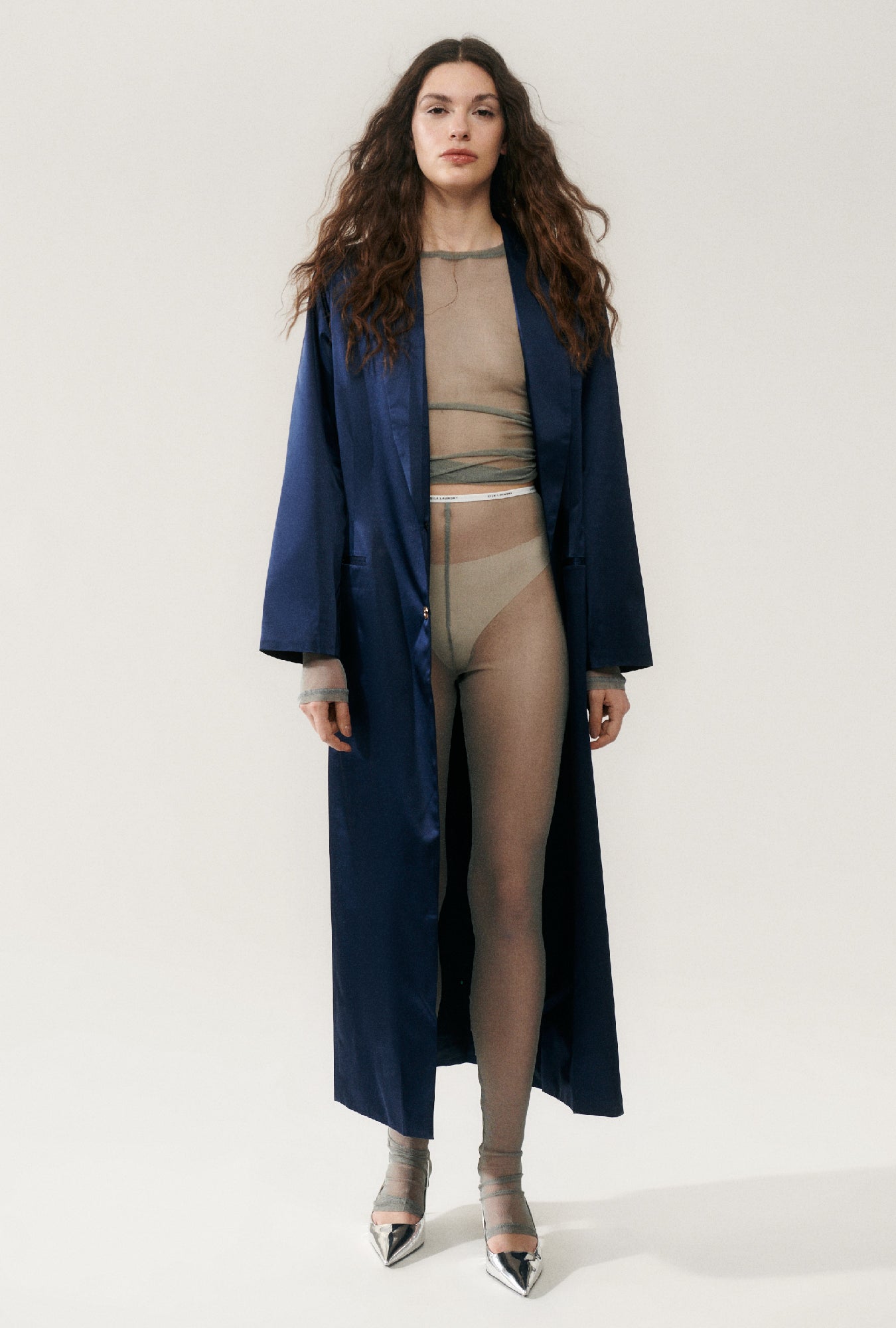 Silk Laundry Mesh Leggings (Moon)