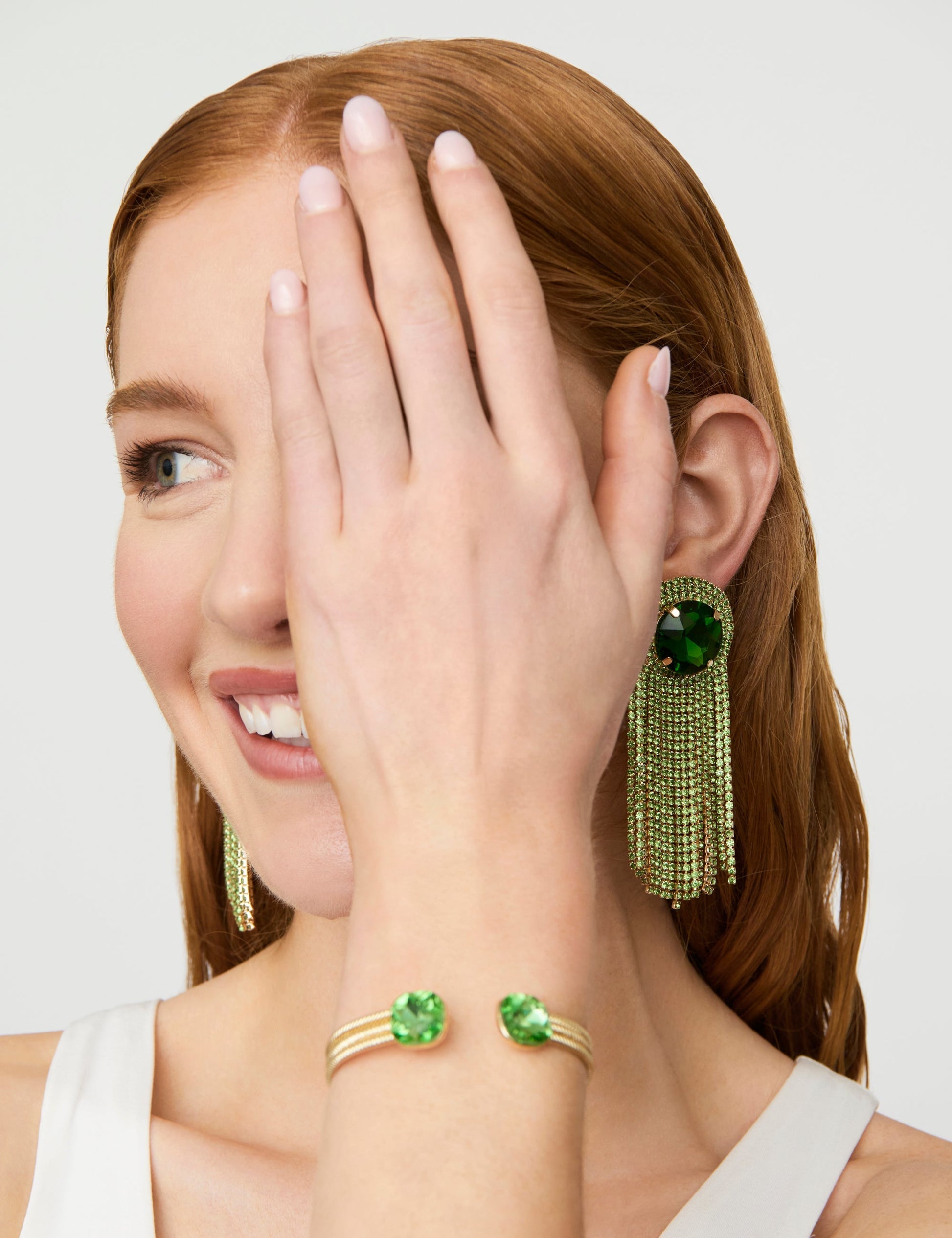 Image of Jewelry. Product name - GLIMMER STONE CUFF in Print colour by brand - GROUP48