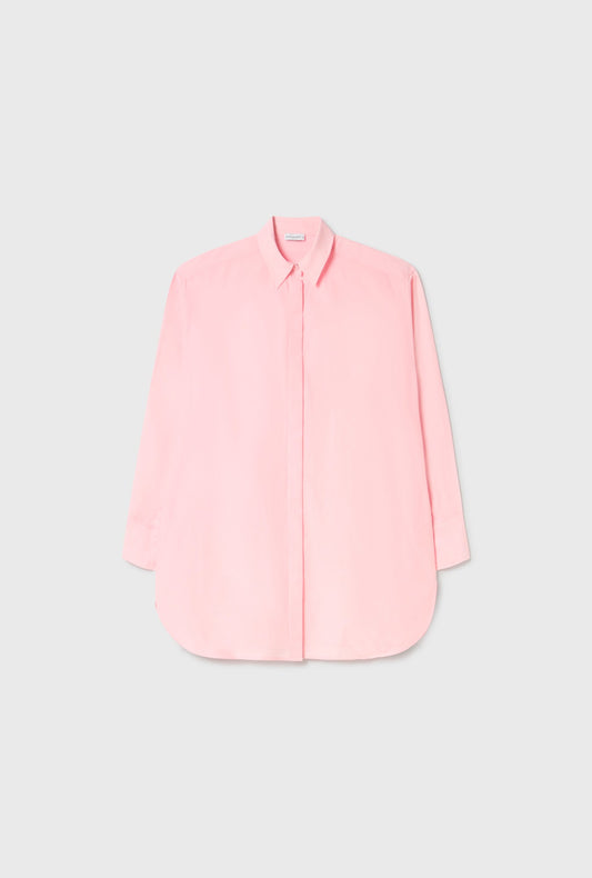 COTTON SILK MORNING SHIRT (Hydrogen)