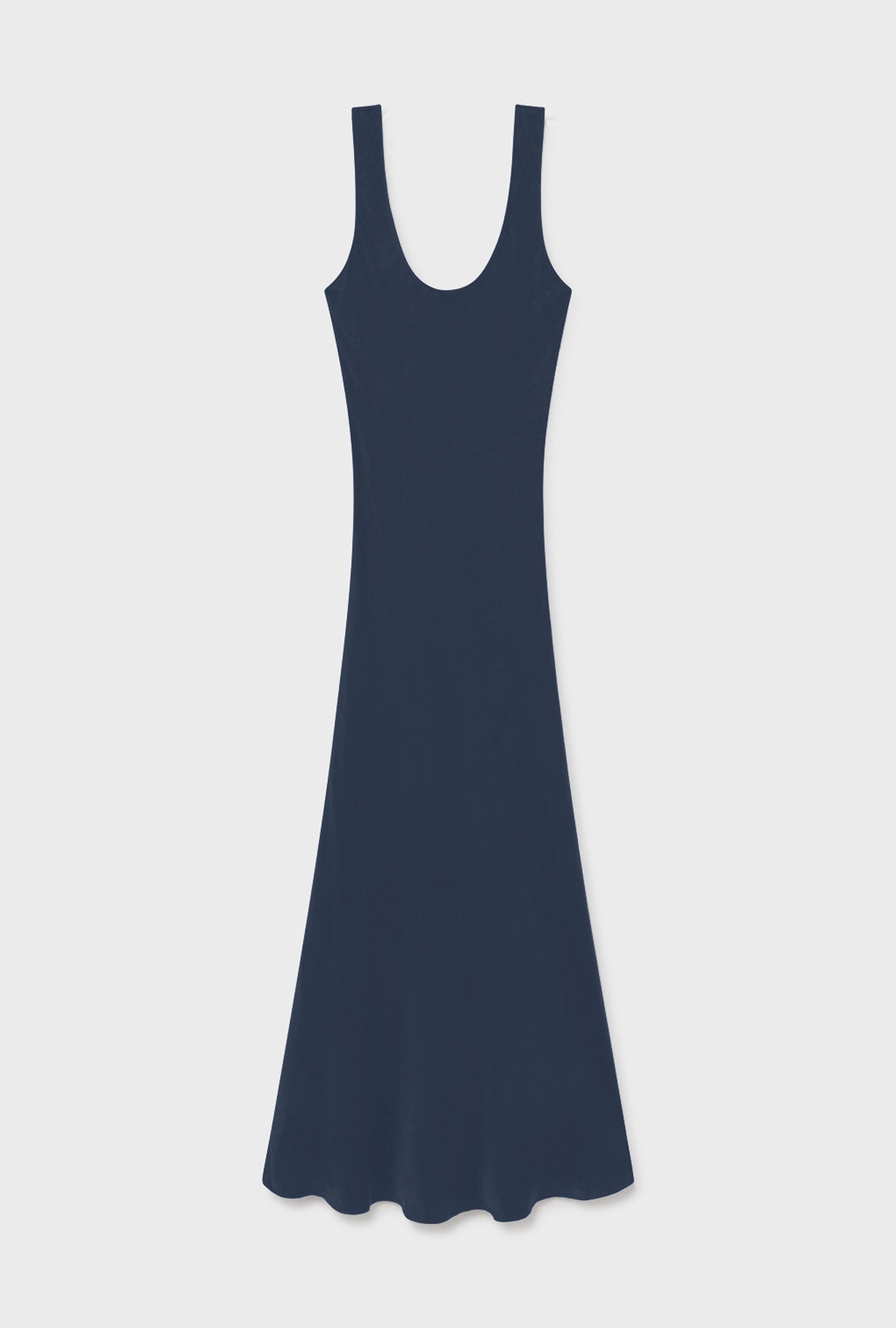 Silk Laundry Scoop Neck Dress (Midnight)