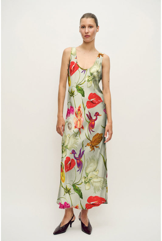 Image of Dresses. Product name - Scoop Neck Dress Wonderland in Wonderland colour by brand - Silk Laundry