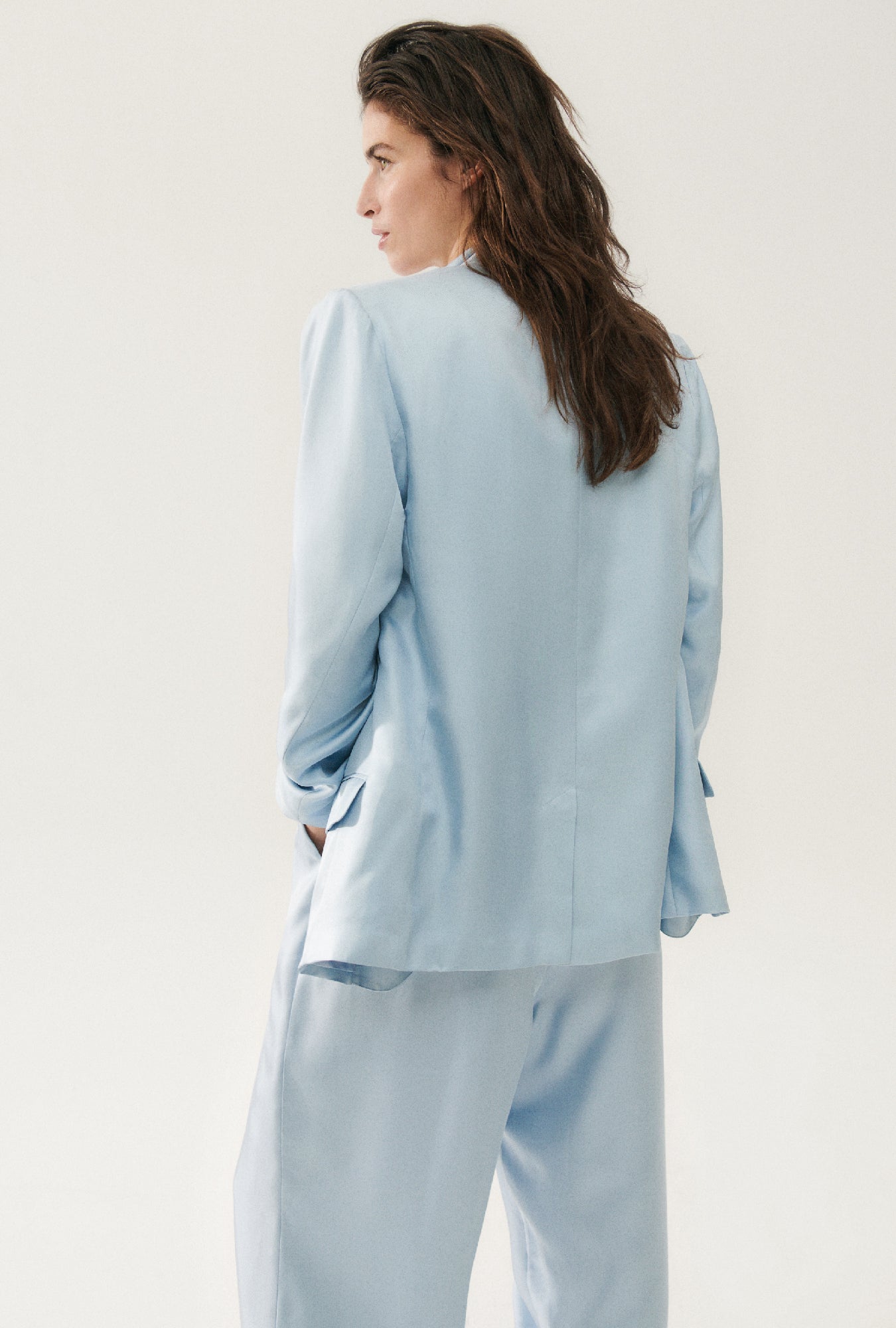 Silk Laundry Twill Miami Blazer (Sky)