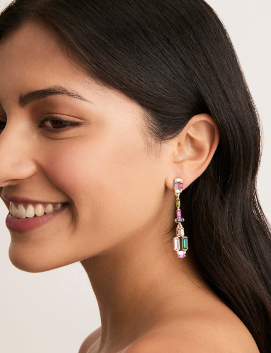Image of Earrings. Product name - RAINBOW KALIDESCOPE EARRING in Print colour by brand - GROUP48