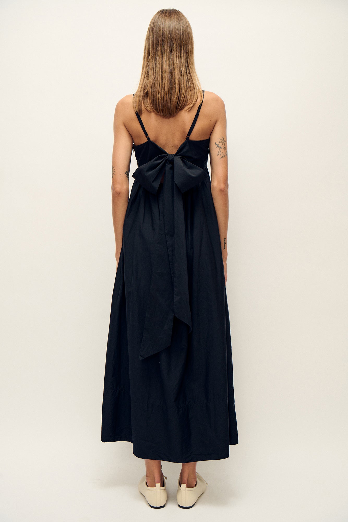 Laundry Cotton Silk Tulip Dress (Black)