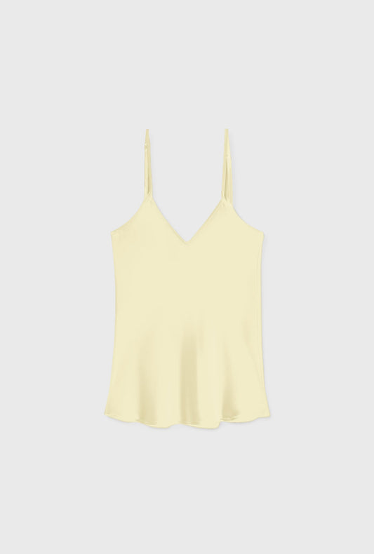 Silk Laundry Bias Cut Cami (Vanilla Flower)