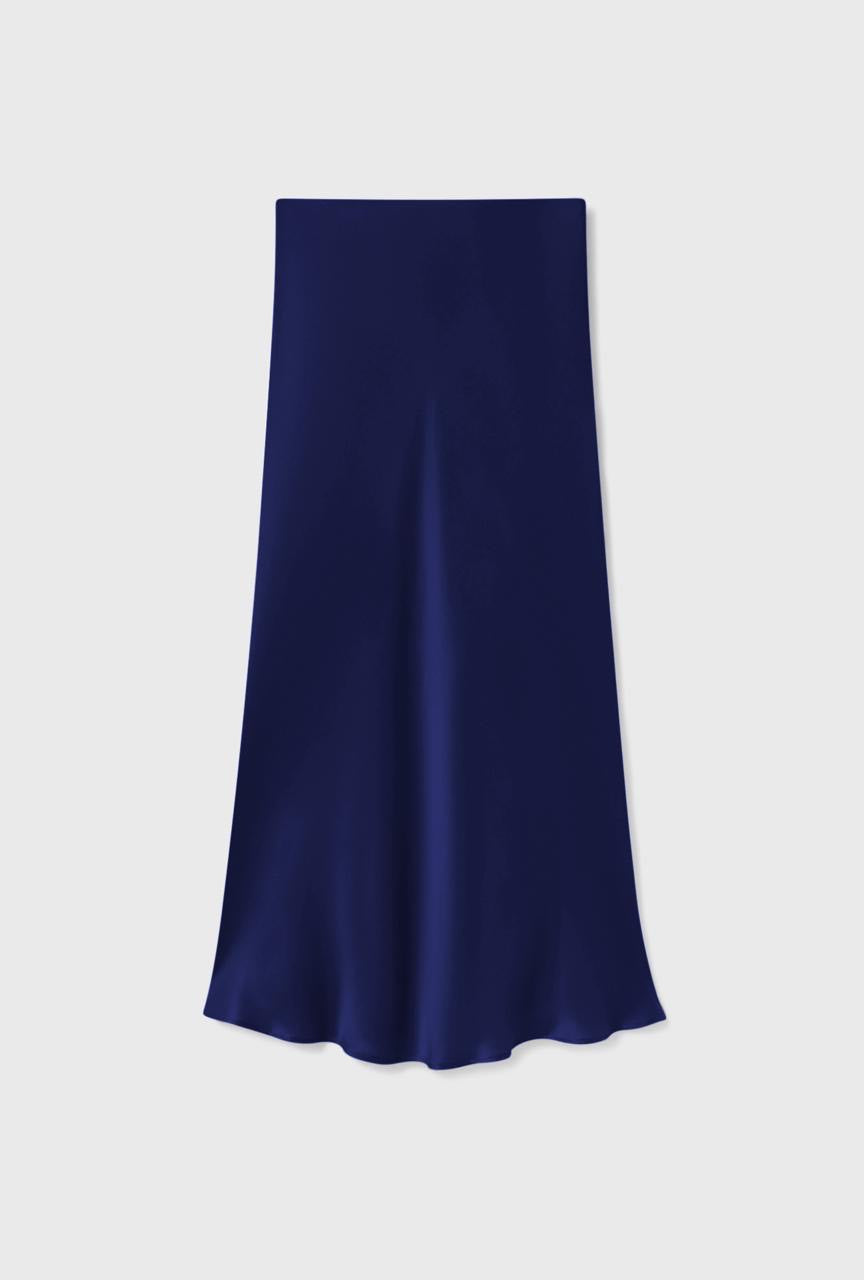 Silk Laundry LONG BIAS CUT SKIRT (Purple Rain)