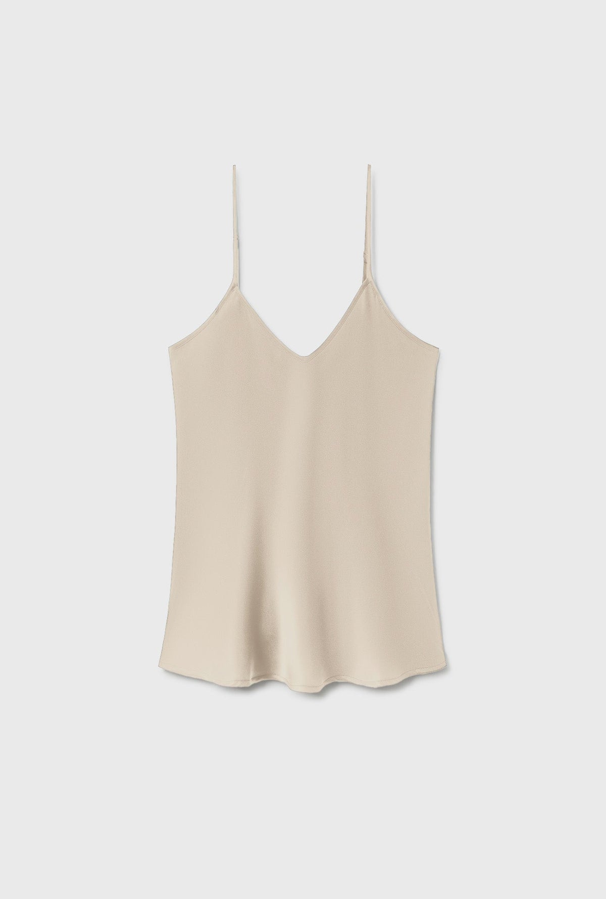 Silk Laundry Bias Cut Cami (Hazelnut)