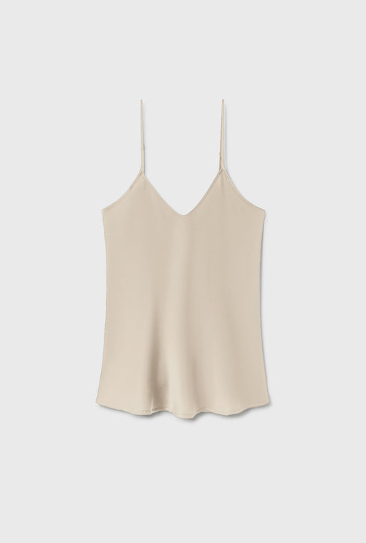 Silk Laundry Bias Cut Cami (Hazelnut)