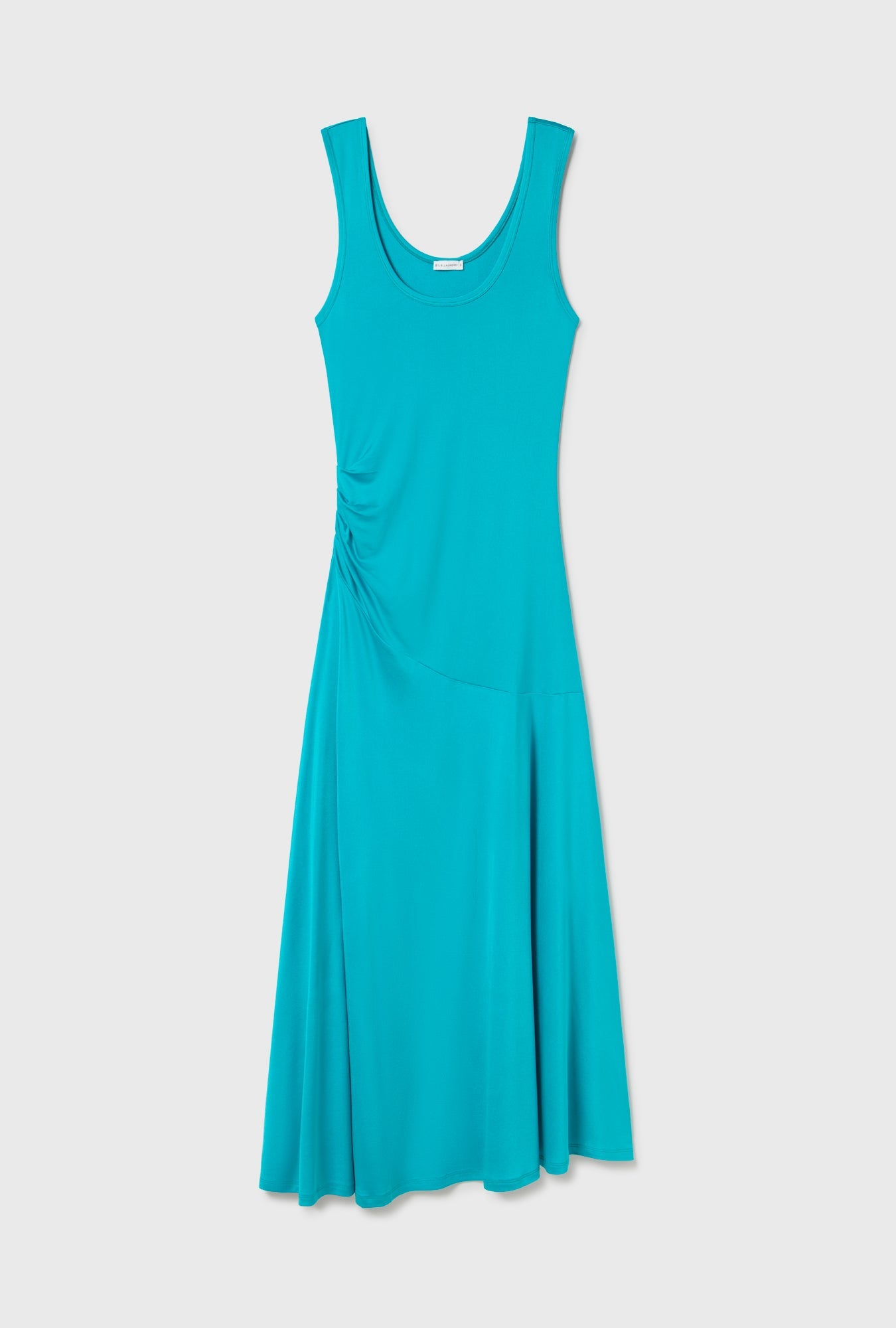 Silk Laundry Jersey Sleeveless Dress (Oxygen)