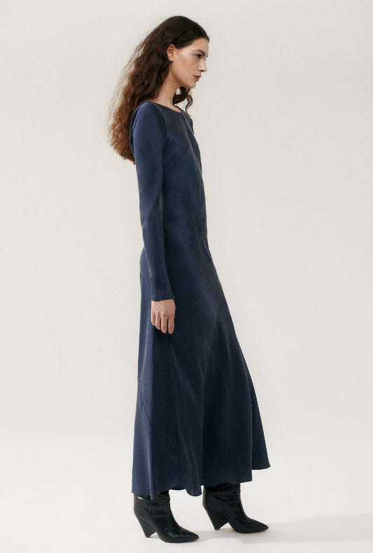 Image of Dresses. Product name - Sienna Dress Midnight in Midnight colour by brand - Silk Laundry