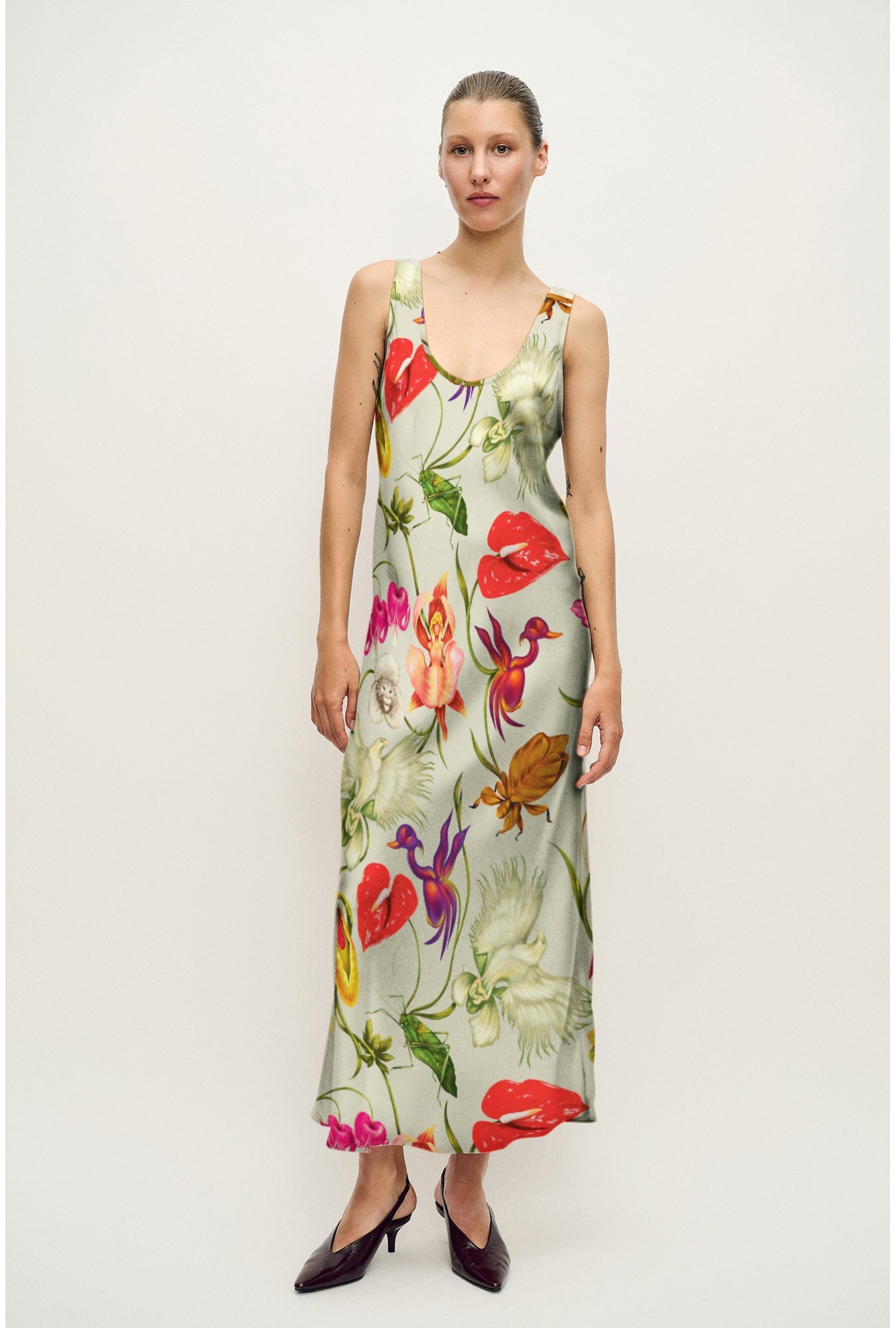 Image of Dresses. Product name - Scoop Neck Dress Wonderland in Wonderland colour by brand - Silk Laundry