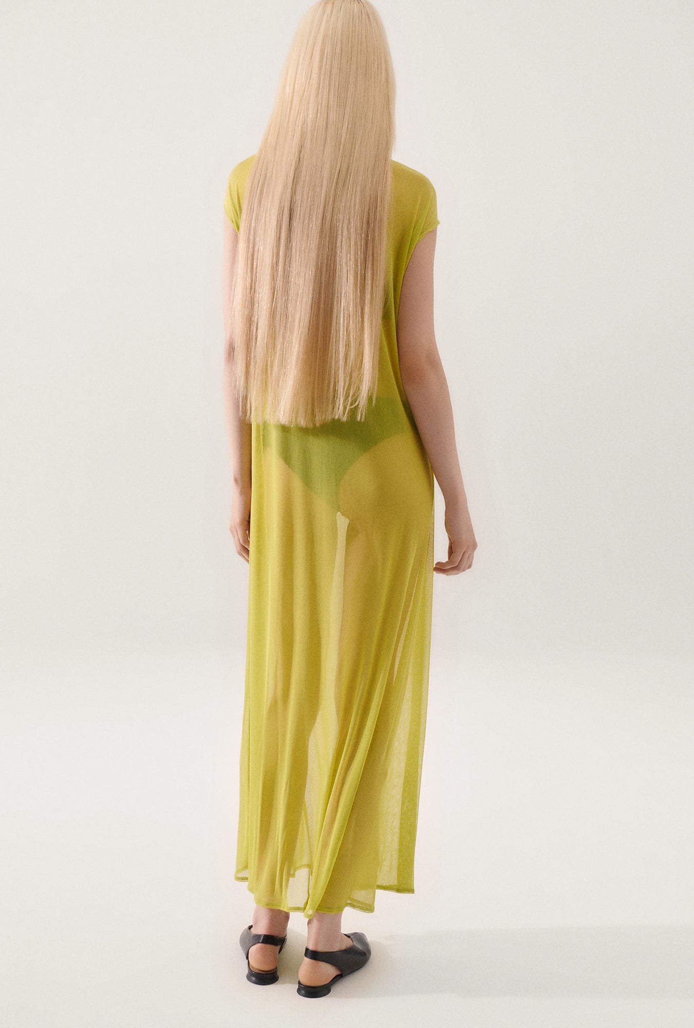 Laundry Silk Mesh Dress (Absinthe)