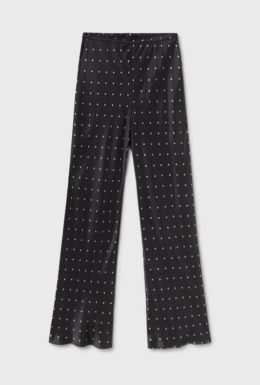 Silk Laundry Bias Cut Pants (Small Polka Dot)