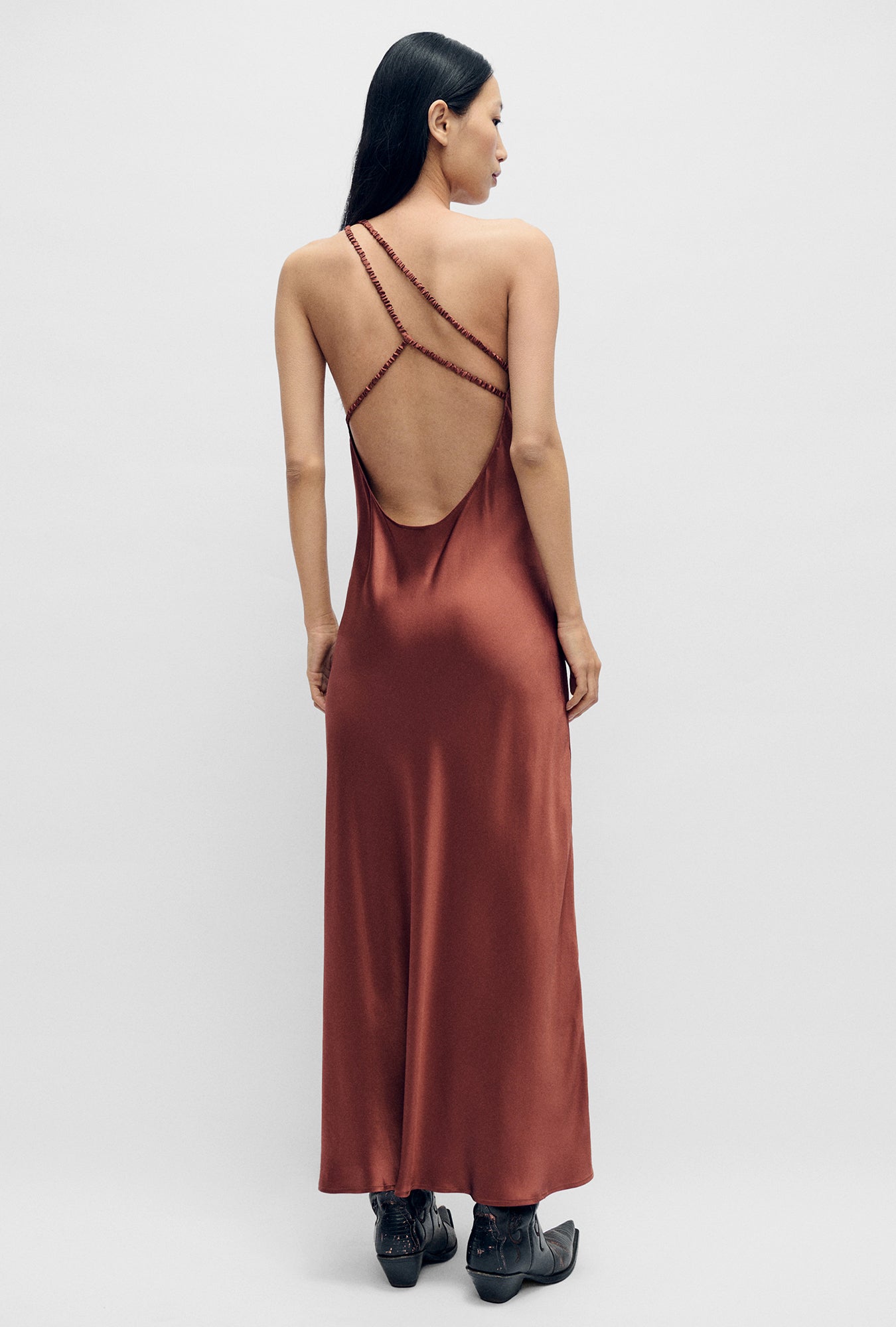 Silk Laundry Slope Dress (Canyon)