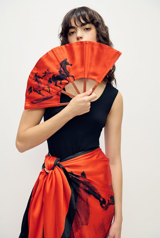 Image of Others. Productname: Fan Year of The Horse in Year Of The Horse colour by brand - Silk Laundry