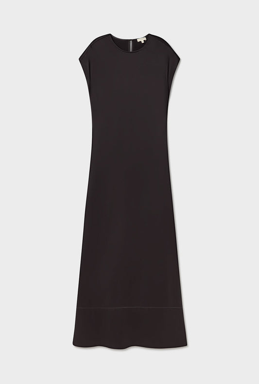 Silk Laundry Column Dress (Black)
