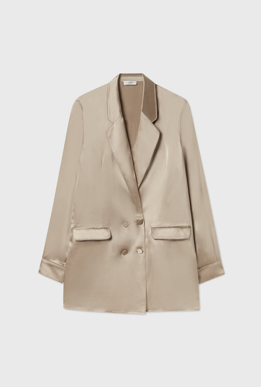 Silk Laundry Relaxed Blazer (Graphite)