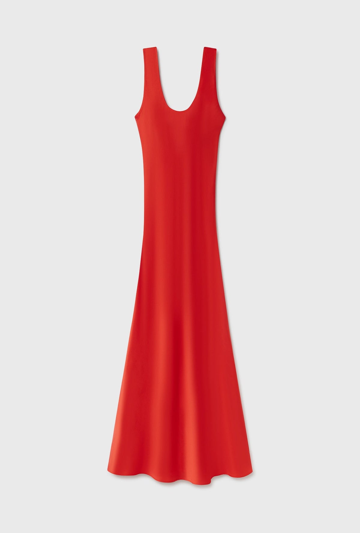Silk Laundry Scoop Neck Dress (Geranium)