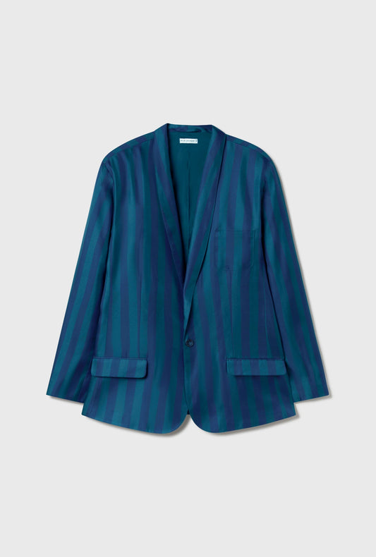 Silk Laundry Twill Miami Blazer (Blue Depths)