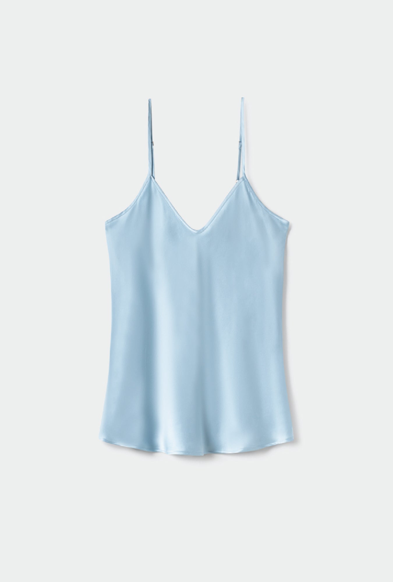 Silk Laundry Bias Cut Cami (Sky)