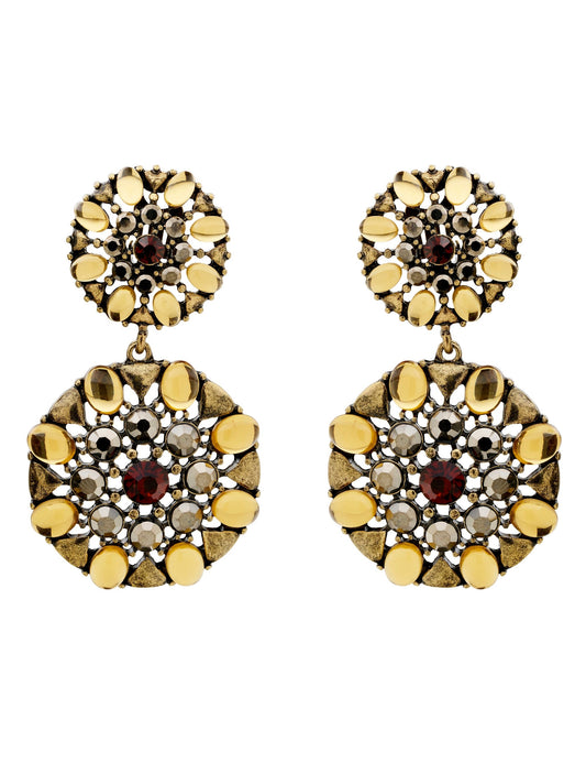 Colette ANTIQUE STATEMENT CLIP EARRING (Print)