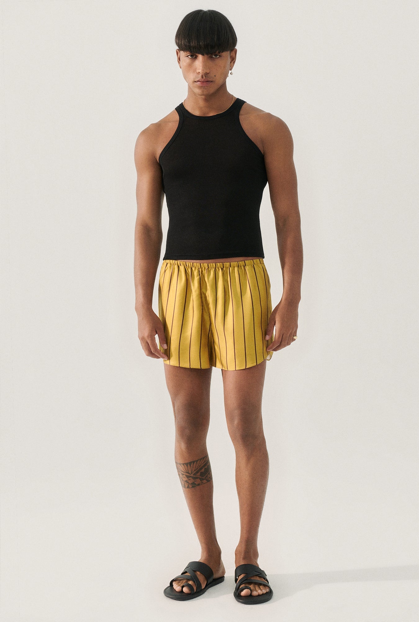 Silk Laundry Jersey Tank (Black)
