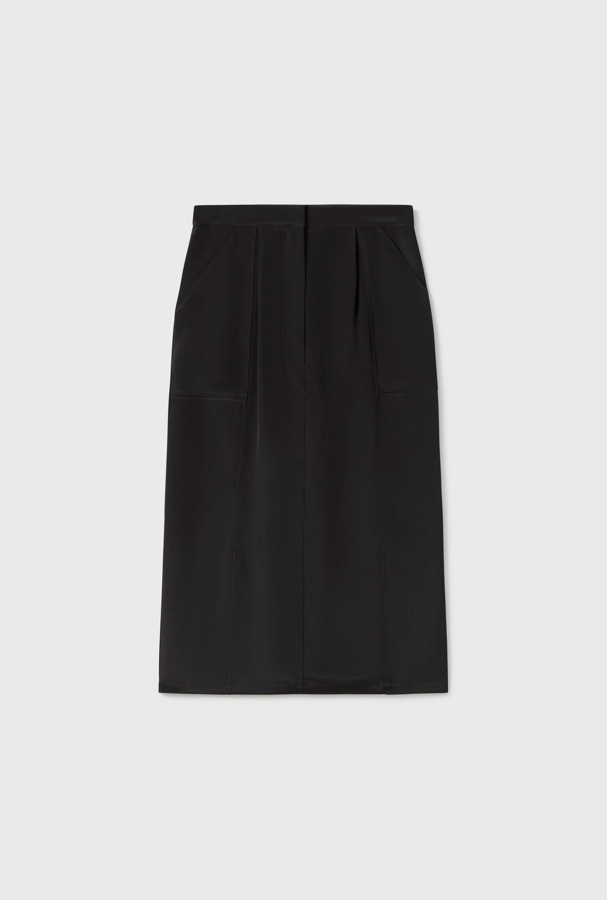 Silk Laundry CDC Long Suit Skirt (Black)