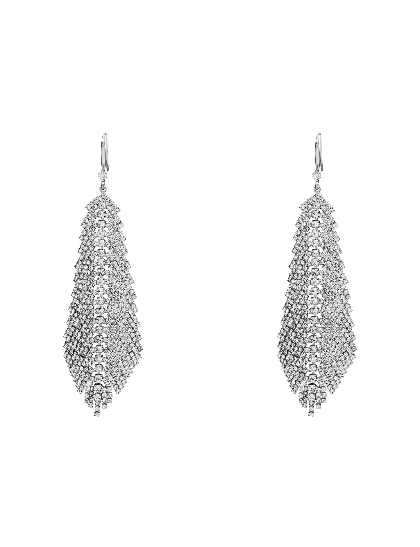 GROUP48 FEATHER STONE STATEMENT EARRING (Print)