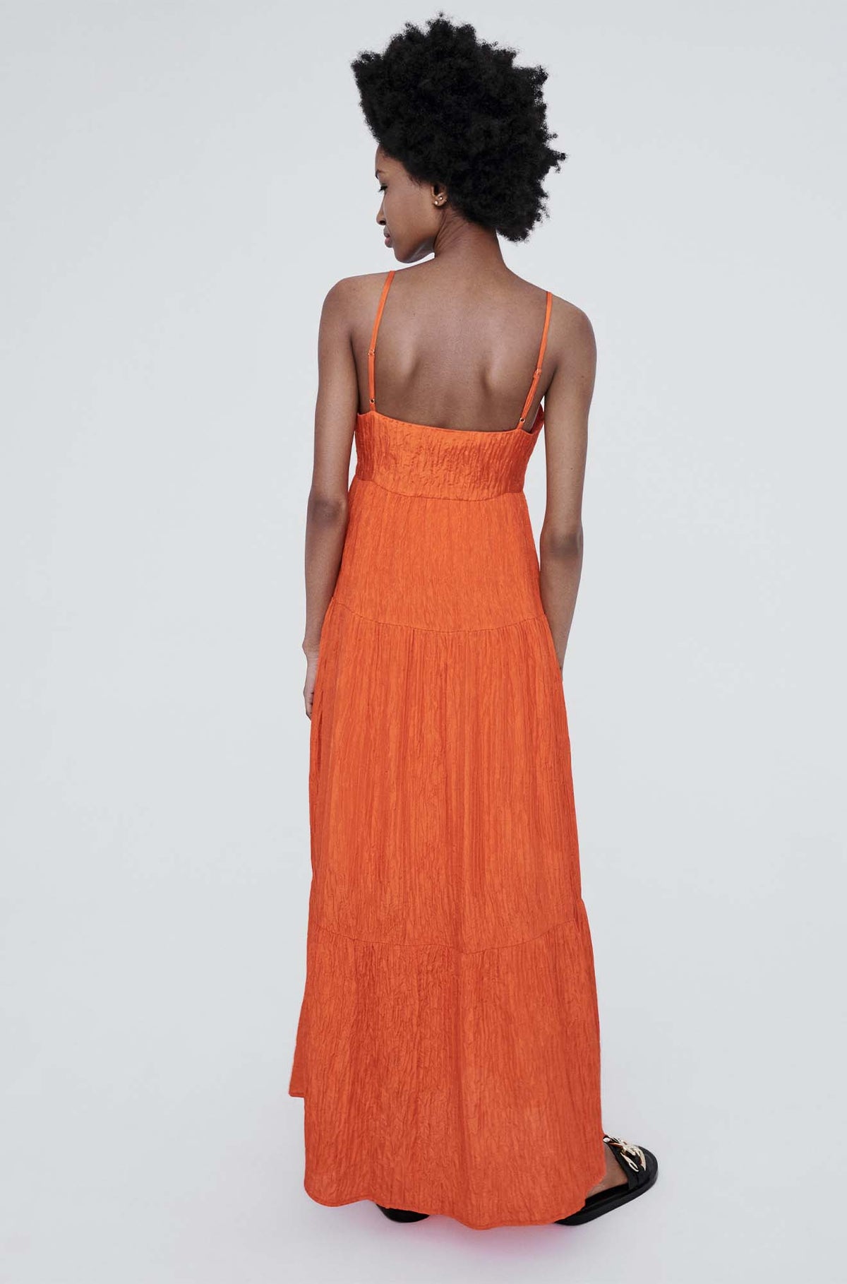 Silk Laundry Crinkle Bounce Dress (Banksia)