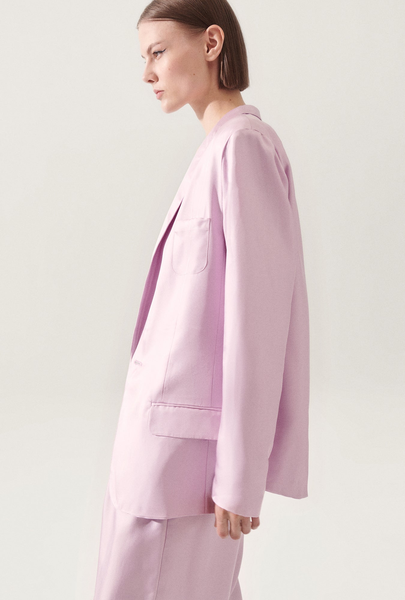Silk Laundry Twill Miami Blazer (Lilac)