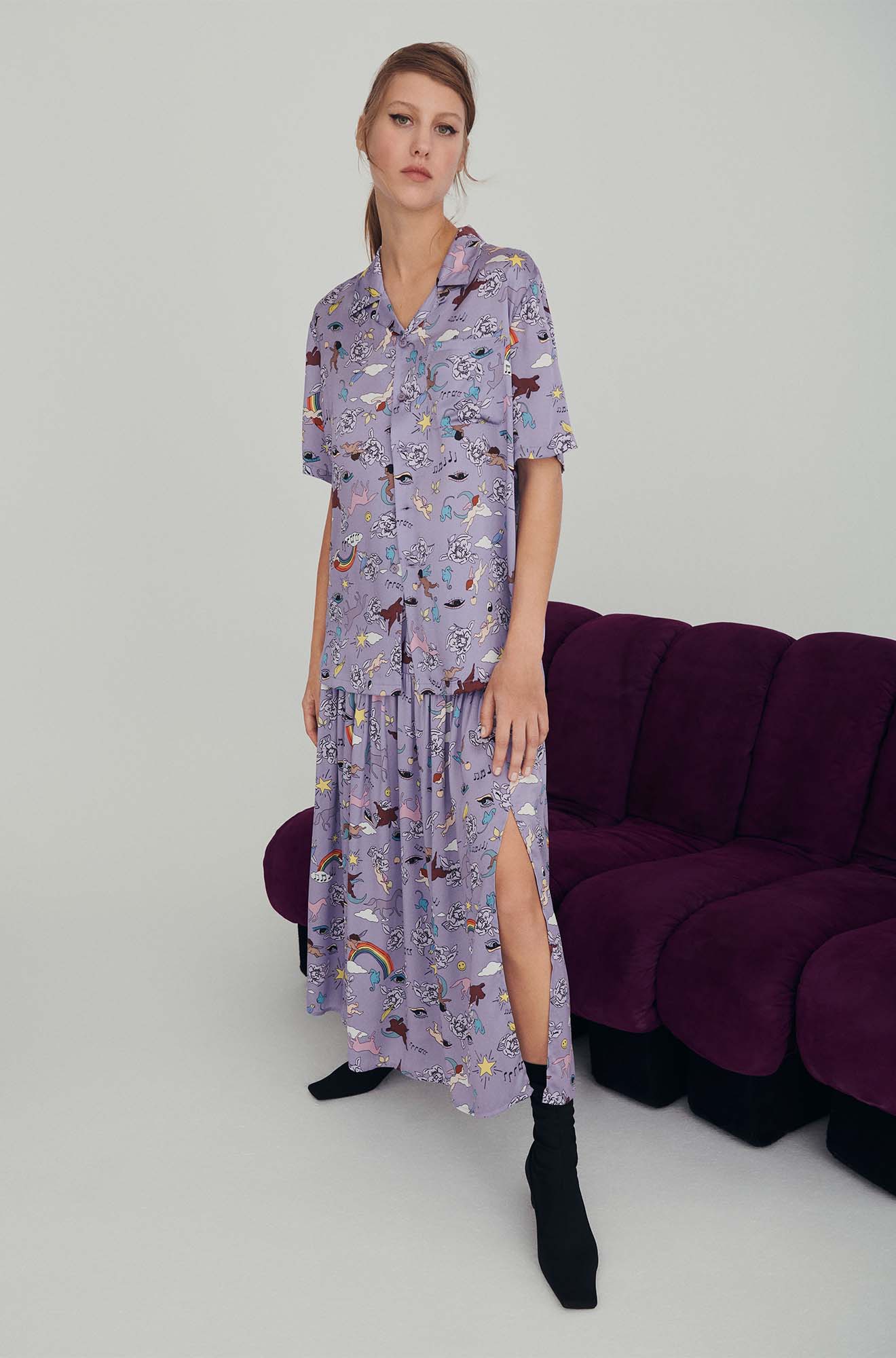 Silk Laundry Camp Shirt (Franca Surreal)