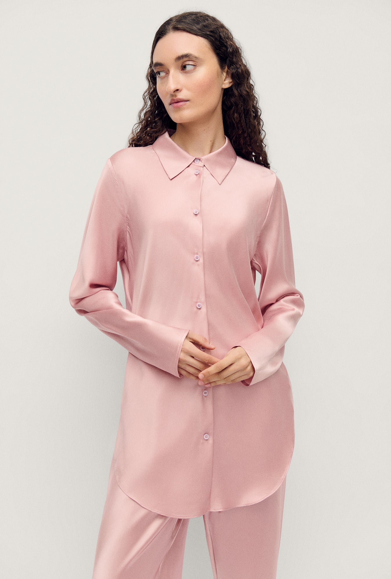 Silk Laundry BIAS CUT SHIRT (Sea Star)