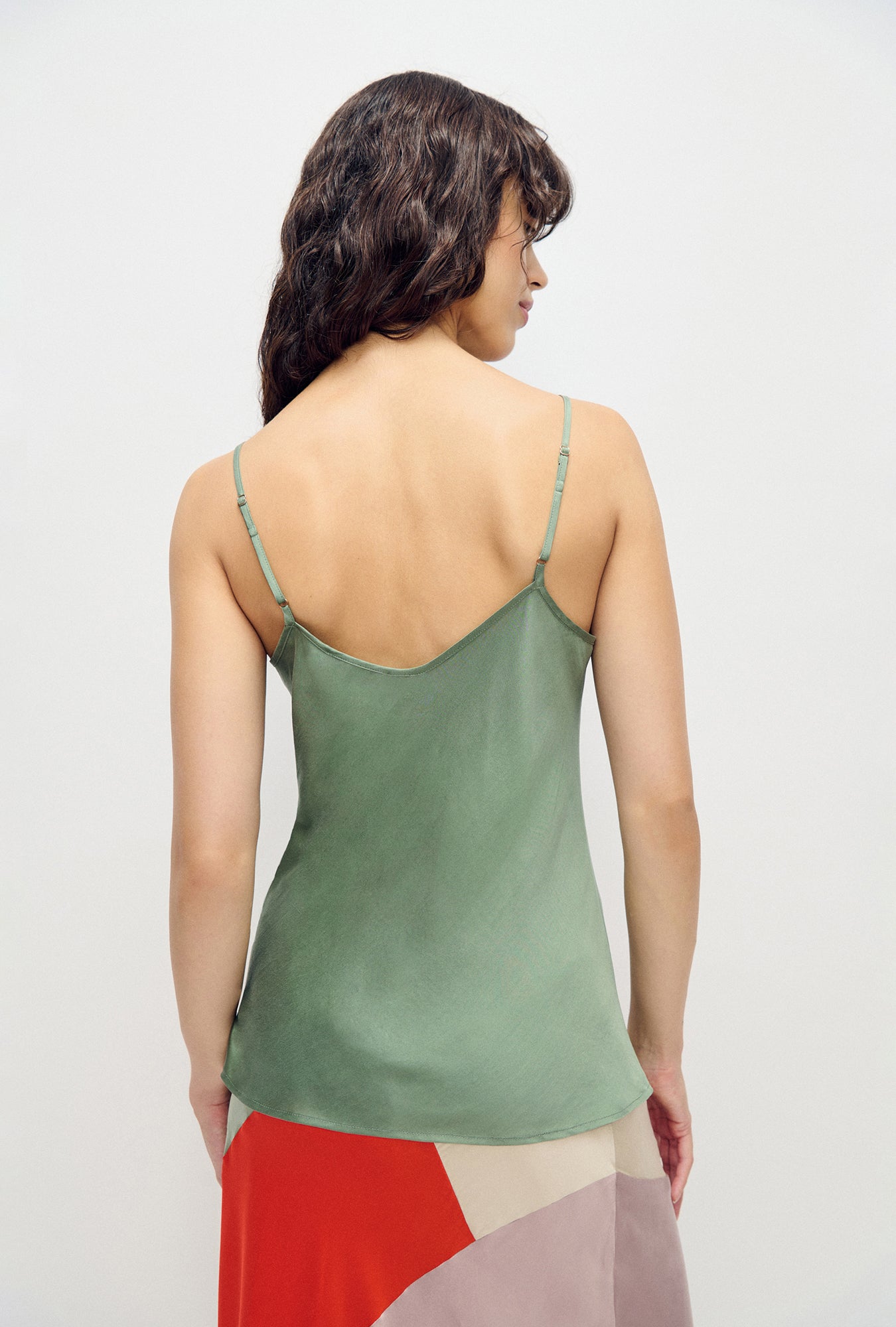 Silk Laundry Bias Cut Cami (Moonshine)