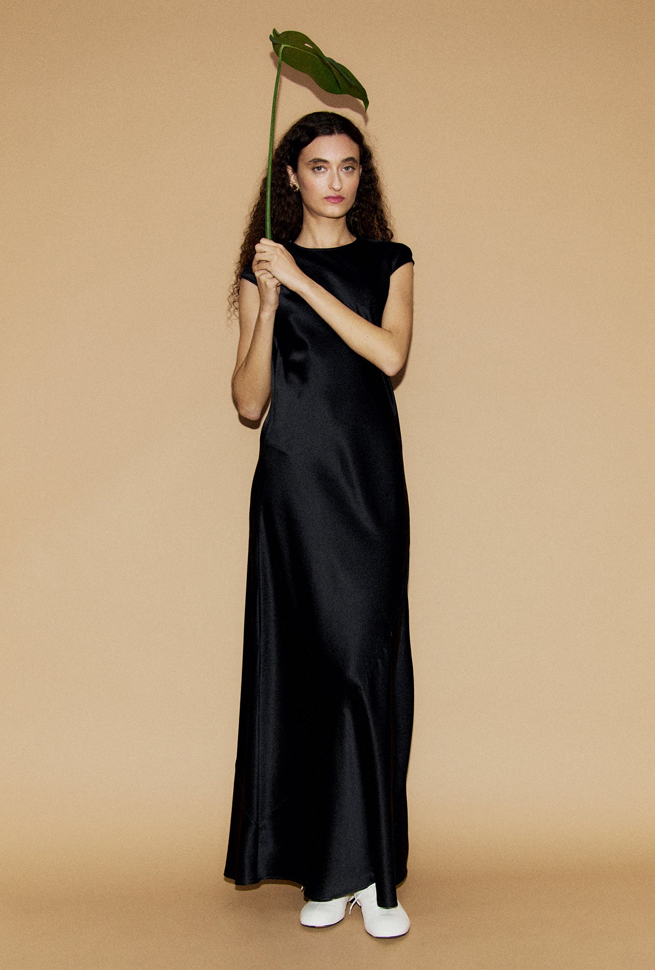 Image of Dresses. Product name - Drape Dress Black in Black colour by brand - Silk Laundry