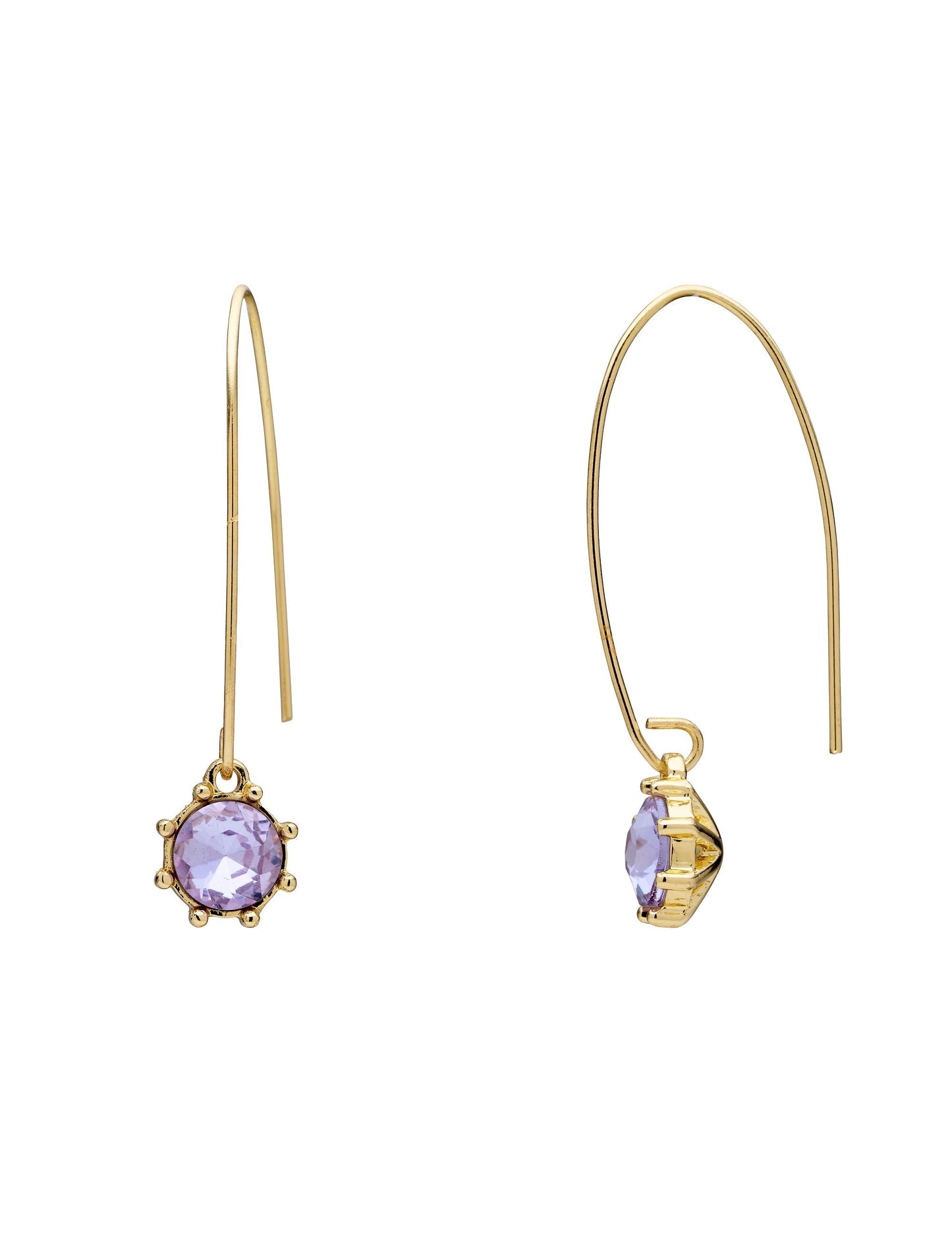 GROUP48 THISTLE FLOWER LONG DROP EARRING (Print)