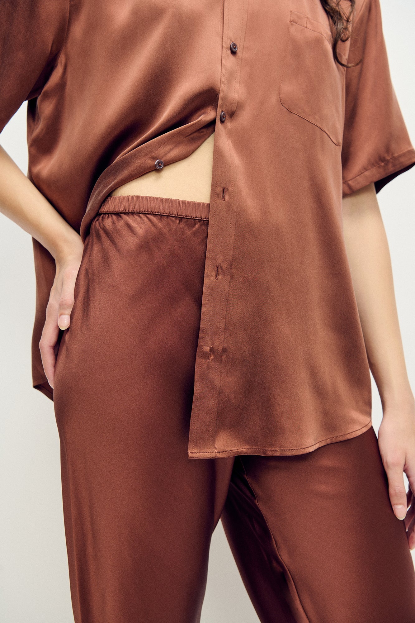 Silk Laundry Bias Cut Pants (Root)